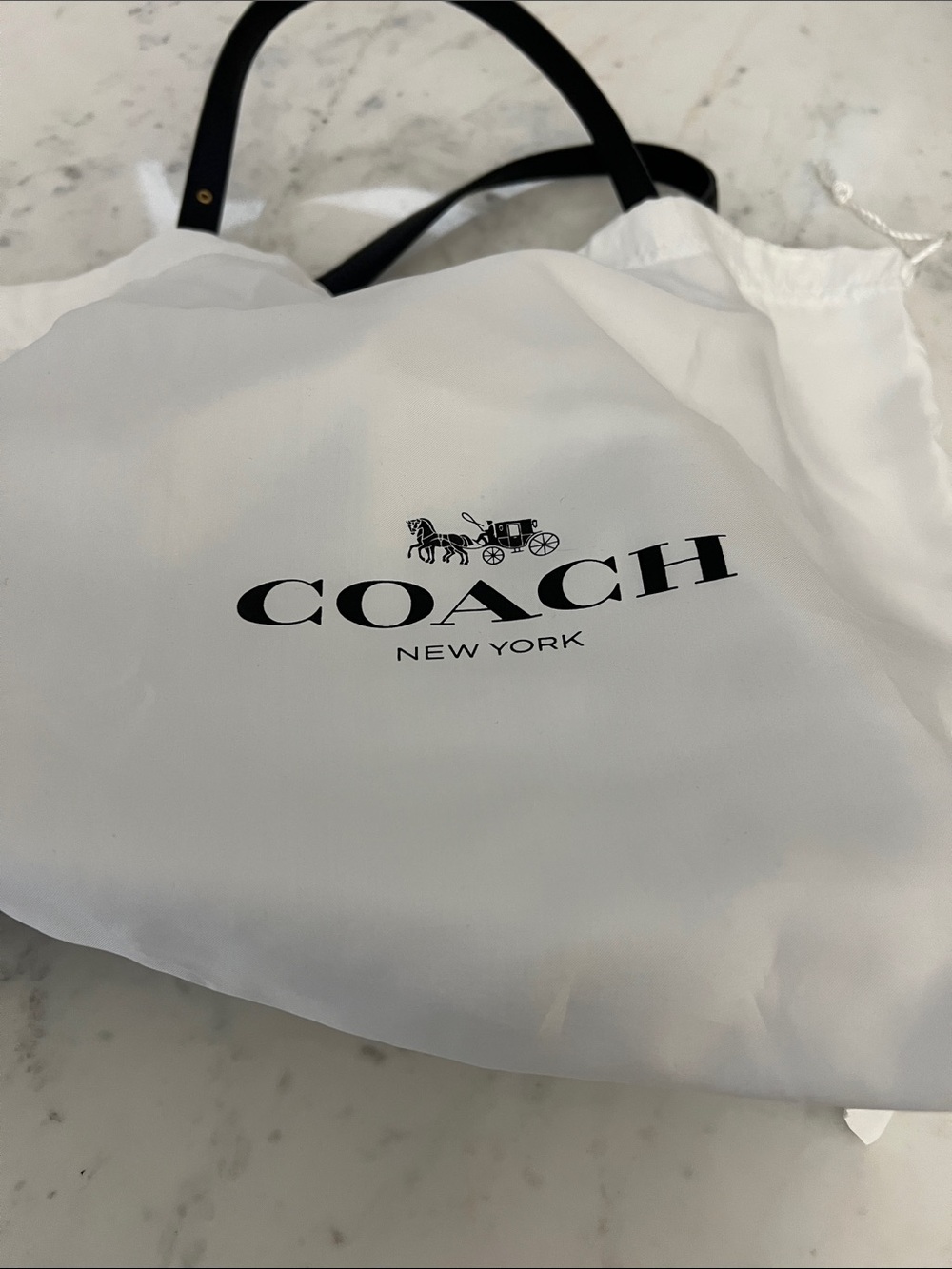 Coach Black Pebbled Leather Shoulder Bag with Gold-Tone Hardware - Picture 6 of 9